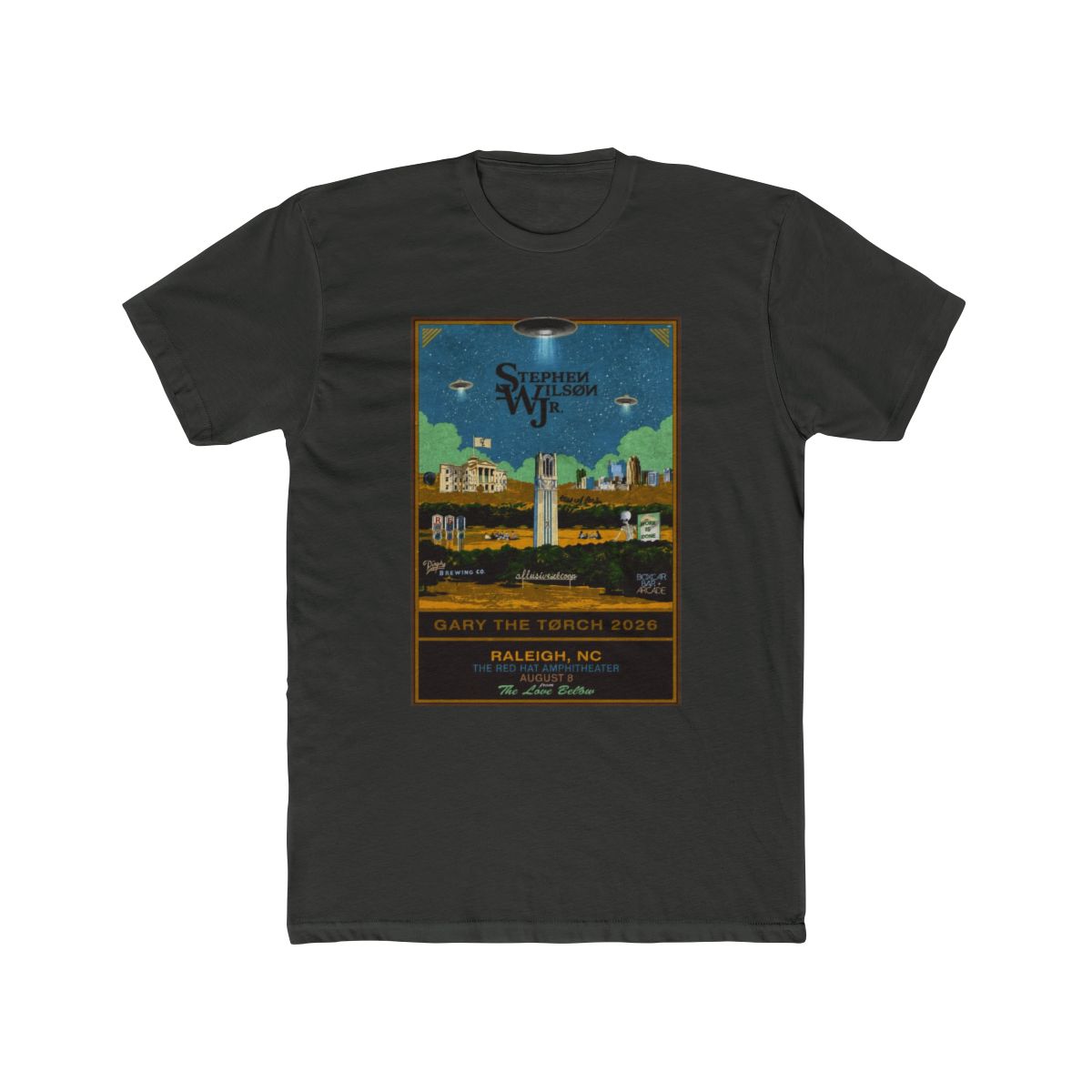 Stephen Wilson JR. In Raleigh NC On Aug 8 2026 Tour T Shirt - alternate angle 5, merchandise