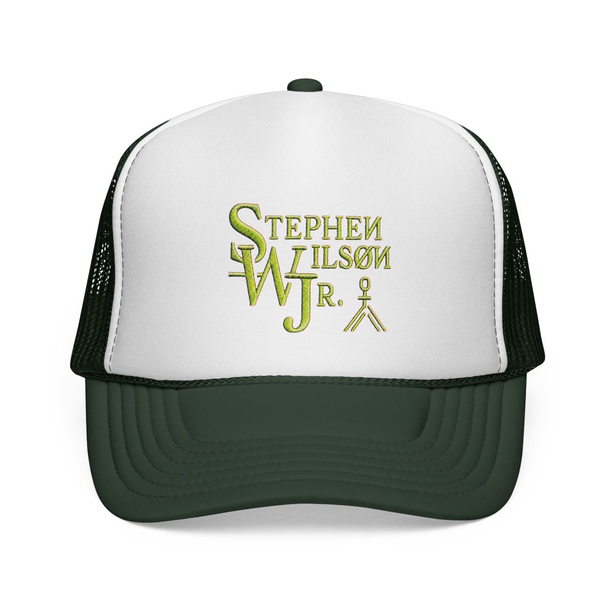 Orange Camo Trucker Hat | Stephen Wilson Jr - alternate angle 2, merchandise