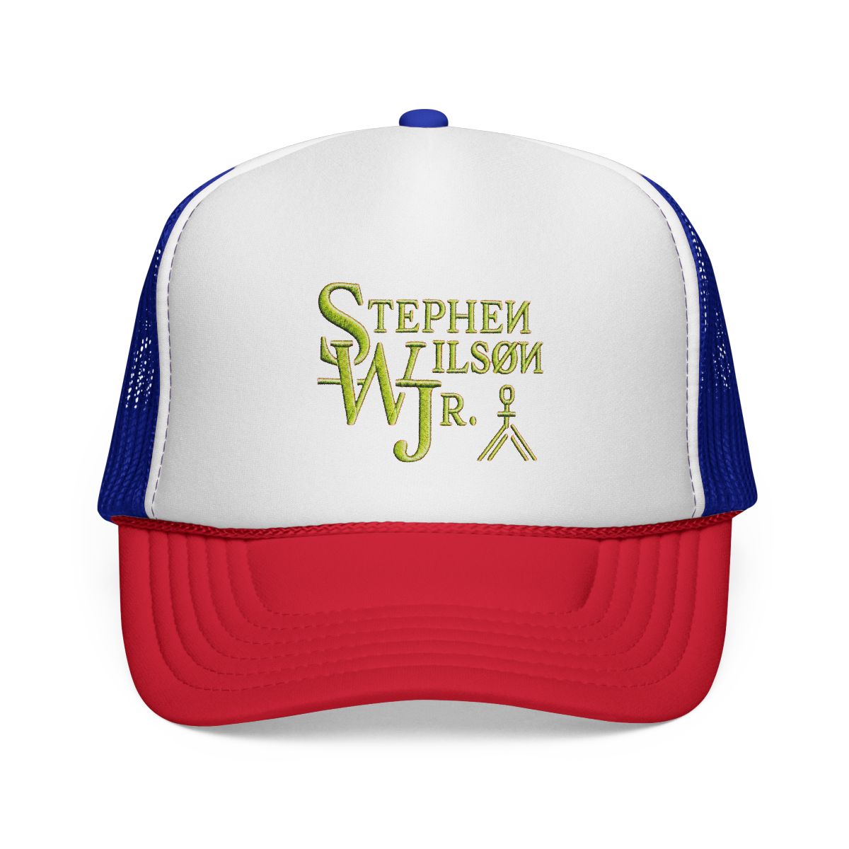 Orange Camo Trucker Hat | Stephen Wilson Jr - alternate angle 5, merchandise